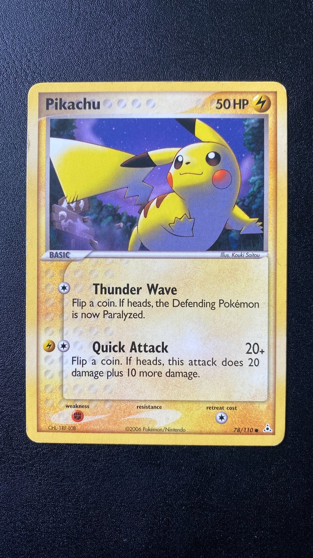 Pokemon pikachu 78 holon phantoms, Ophalen of Verzenden, Gebruikt, Losse kaart