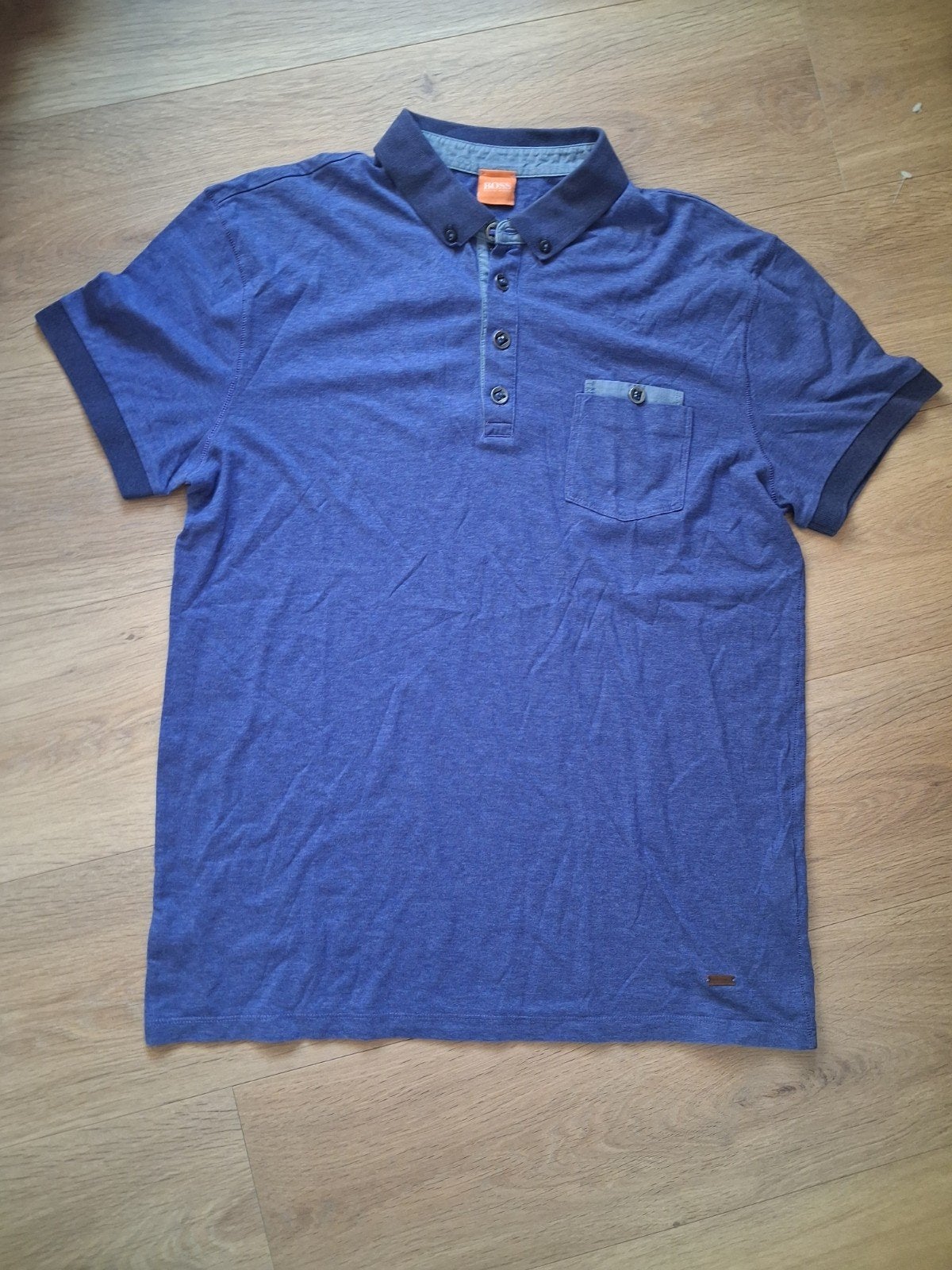 Hugo Boss Polo Maat L - Stijlvol en Comfortabel Blauw, Maat 52/54 (L), Blauw, Ophalen of Verzenden, Zo goed als nieuw