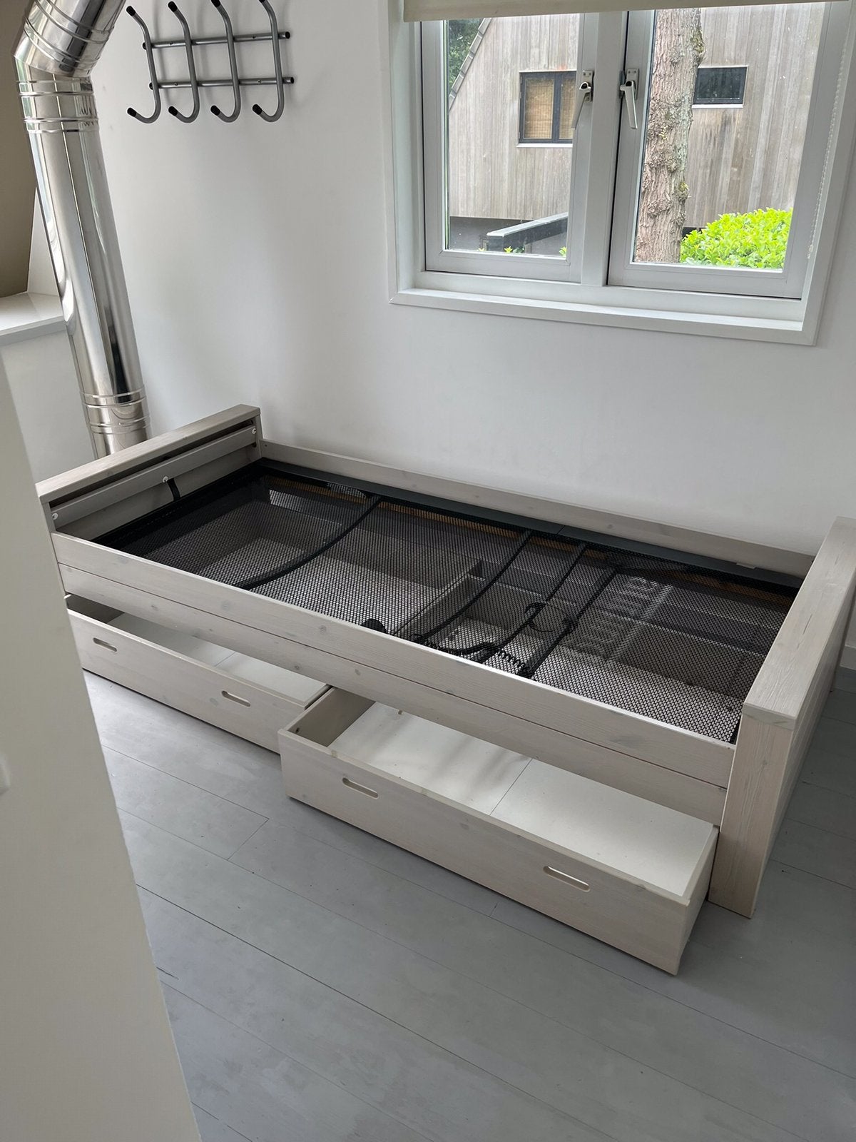 1 persoonsbeschrijving 190x90 met laden en Auping bedbodem, Huis en Inrichting, Slaapkamer | Matrassen en Bedbodems, Gebruikt