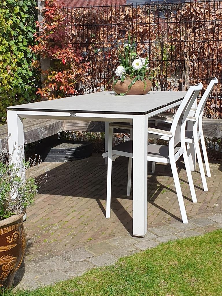 Life Outdoor Living tuintafel 180x90x75, Tuin en Terras, Ophalen, Zo goed als nieuw, Rechthoekig, Aluminium