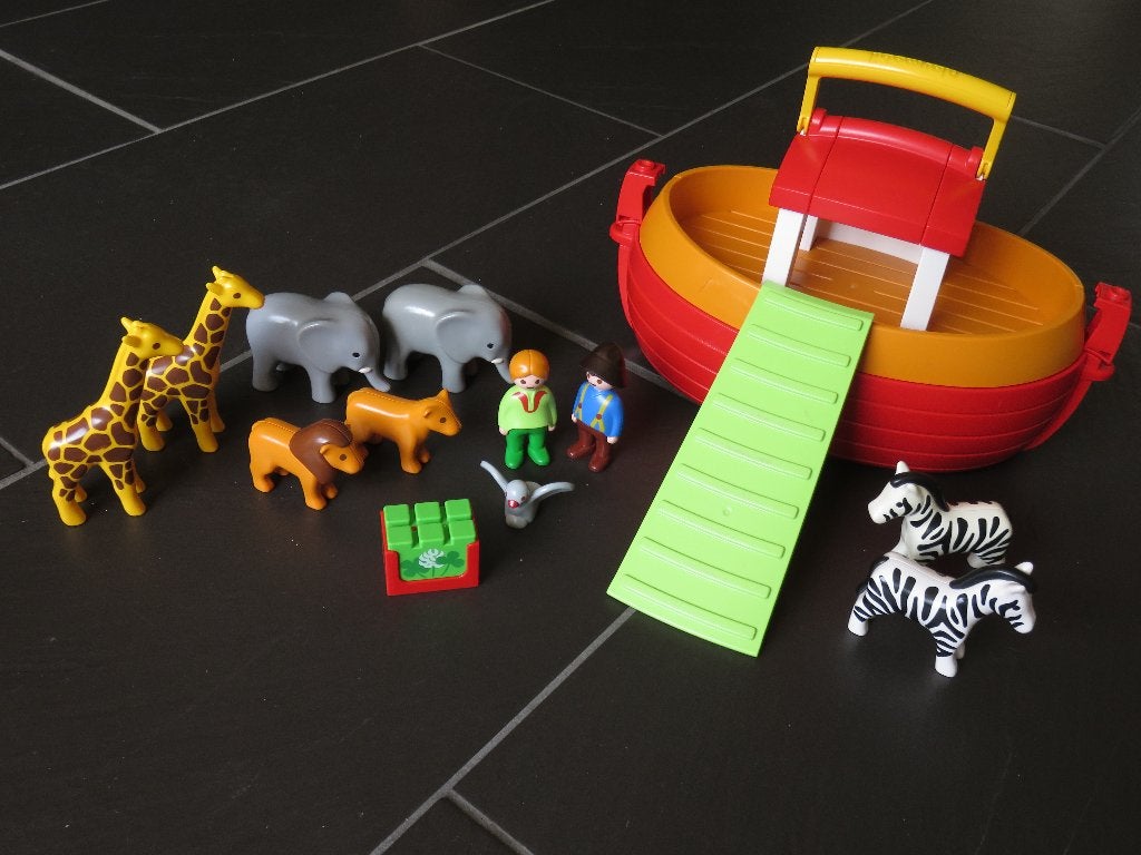 Playmobil 123 Ark van Noach, 15delig., Kinderen en Baby's, Speelgoed | Playmobil, Ophalen of Verzenden, Zo goed als nieuw, 1.2.3
