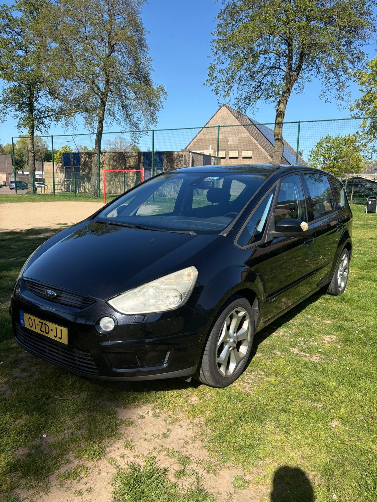 Ford S-Max 2.5 20V Turbo 162KW 2008 Zwart NIEUWE APK!, Voorwielaandrijving, Stof, 7 stoelen, Handgeschakeld