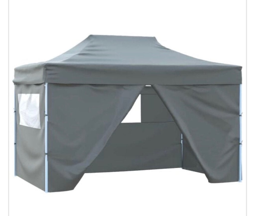 Partytent 3x4 meter easy pop-up antraciet of taupe -nieuw-, Tuin en Terras, Partytenten, Partytent, Minder dan 4 meter, Nieuw