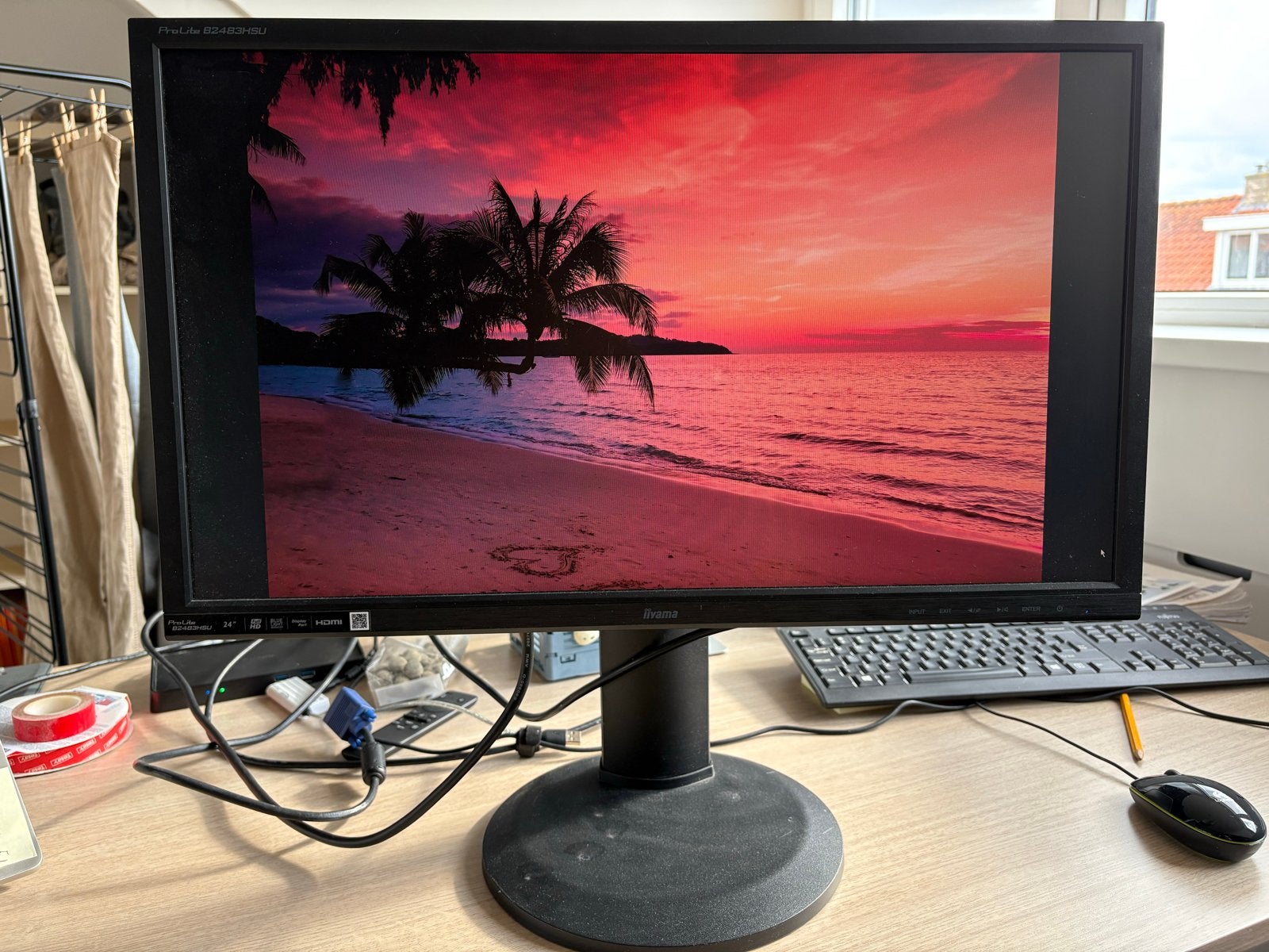 Iiyama 24” monitor met in hoogte verstelbare voet, HDMI, In hoogte verstelbaar, Full HD, Ophalen of Verzenden