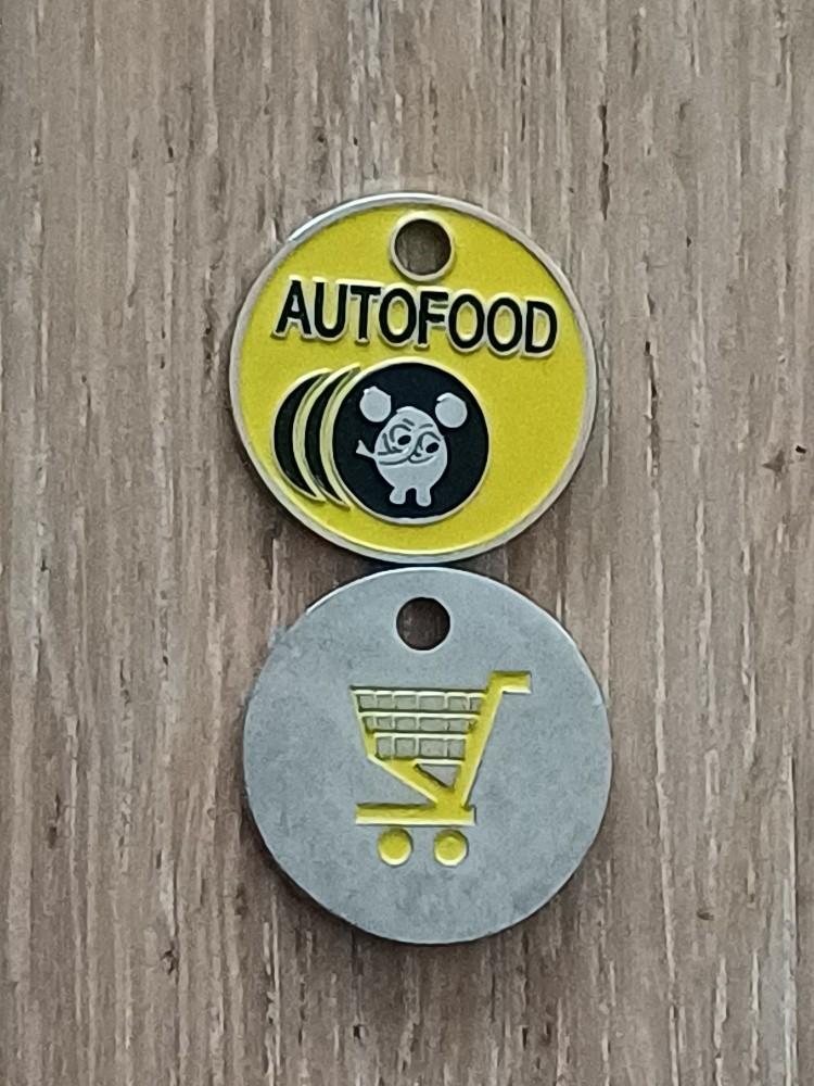 winkelwagenmuntje autofood winkelwagenmunt olifant, Ophalen of Verzenden