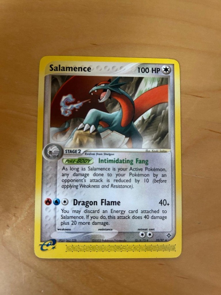 Salamence - 100 HP - Stage 2, Ophalen of Verzenden, Zo goed als nieuw, Losse kaart
