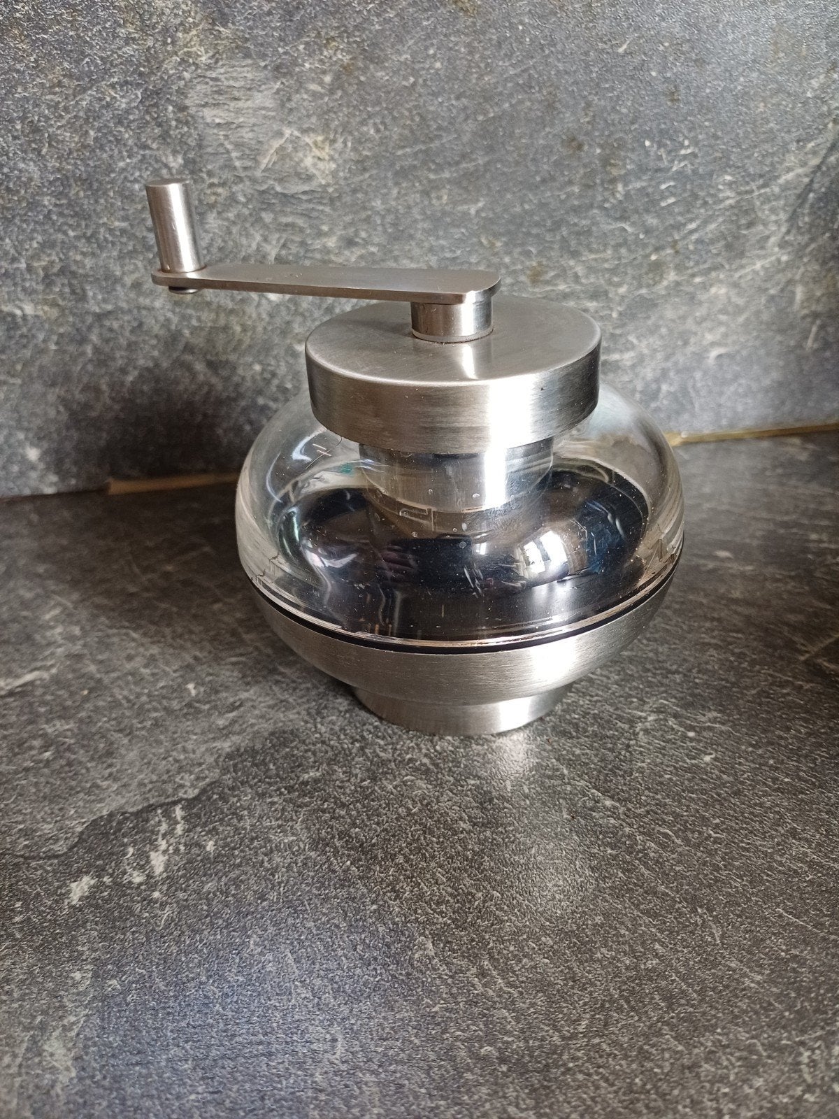 Cilio Nootmuskaatmolen - 8.5 cm hoog, Zilver, Ophalen of Verzenden, Metaal, Overige merken
