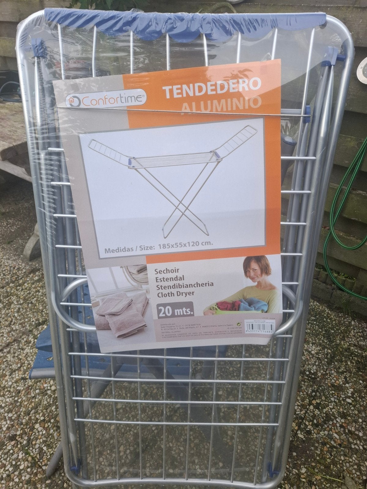 Confortime Aluminium Droogrek - 20m Drooglengte, Tuin en Terras, Ophalen, Nieuw, Wasrek