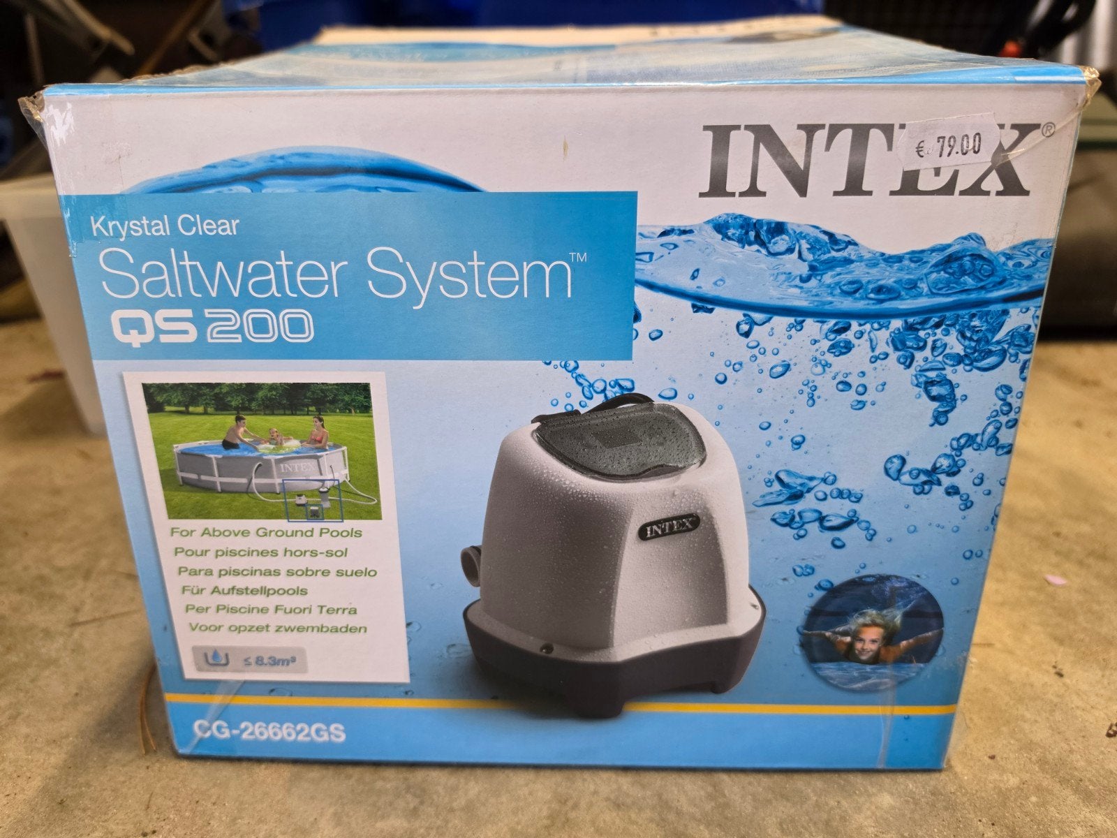 Intex Krystal Clear Saltwater System QS200 Zoutwatersysteem, Ophalen of Verzenden, Gebruikt, Overige typen