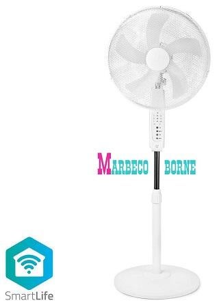 SmartLife Ventilator, Staand, 40 cm, Wit, met GRATIS App, Nedis SmartLife, Overige stijlen, Nieuw, Metaal