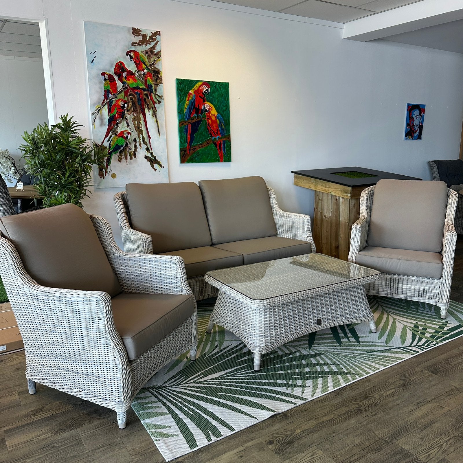 4 Seasons Outdoor (4SO) Tuinset / Loungeset – Beige! / ZGAN, Tuin en Terras, Tuinsets en Loungesets, Verzenden, ., Zo goed als nieuw