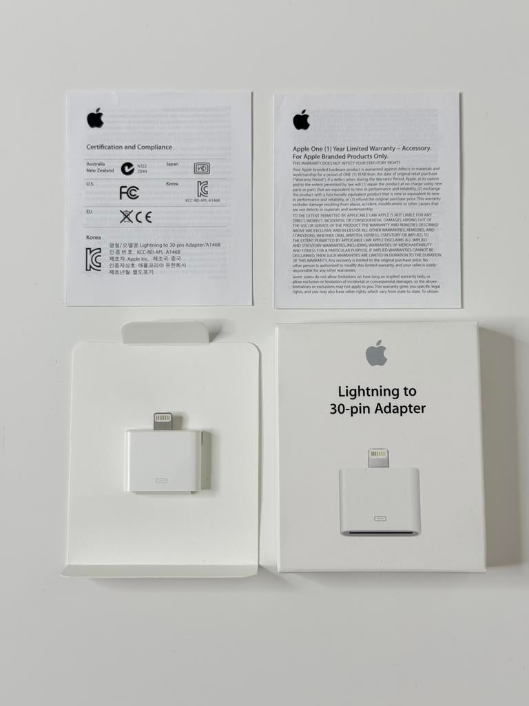 Apple Lightning naar 30 pin Adapter, Ophalen of Verzenden, Zo goed als nieuw, Overige typen, Apple iPhone