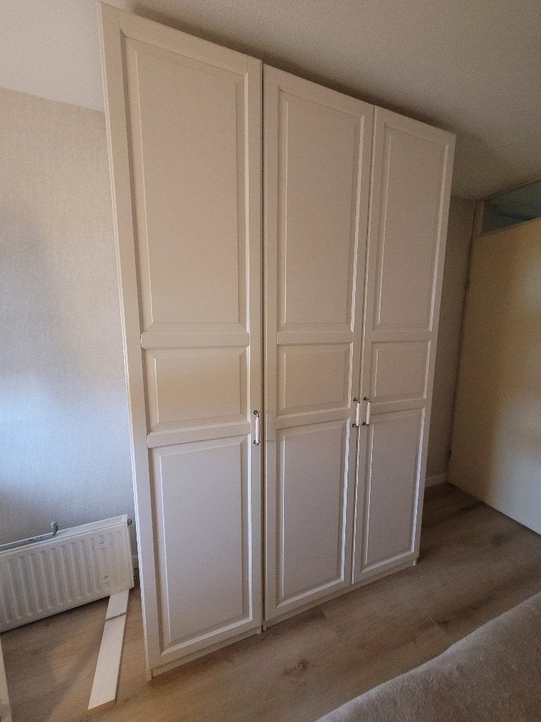 Ikea Pax kast wit 150 cm breed, Ophalen, Met deur(en), Gebruikt, 100 tot 150 cm