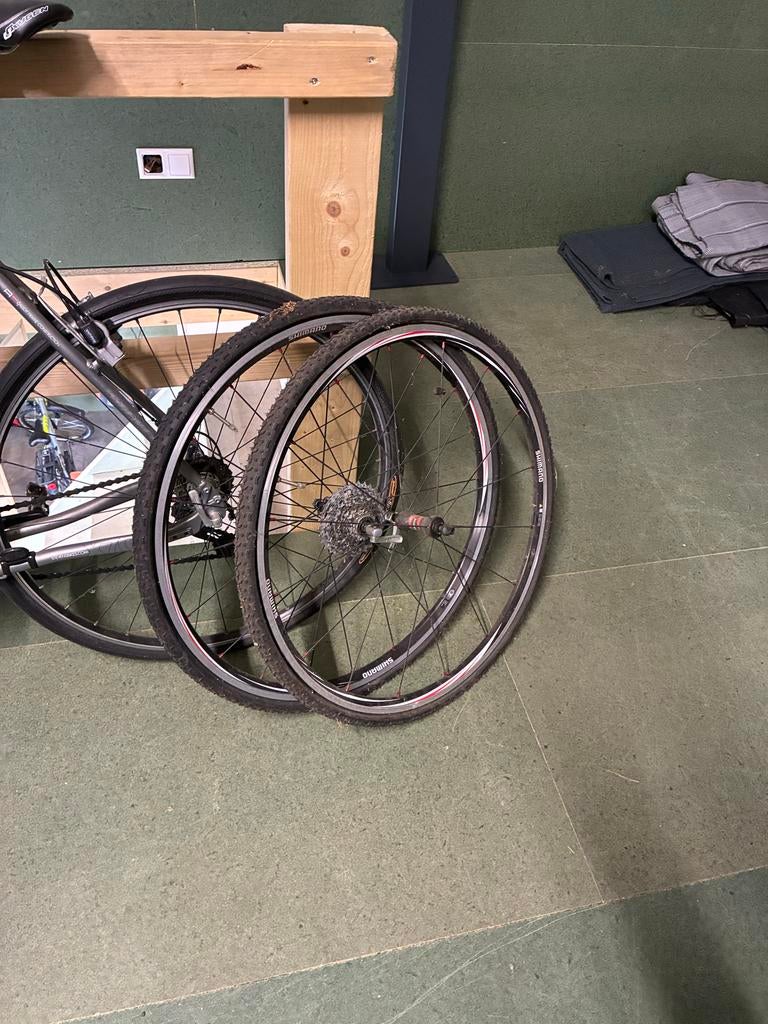 Stevens x7c gravelbike met extra banden 58cm, 28 inch, Zo goed als nieuw, 57 tot 61 cm, Meer dan 20 versnellingen