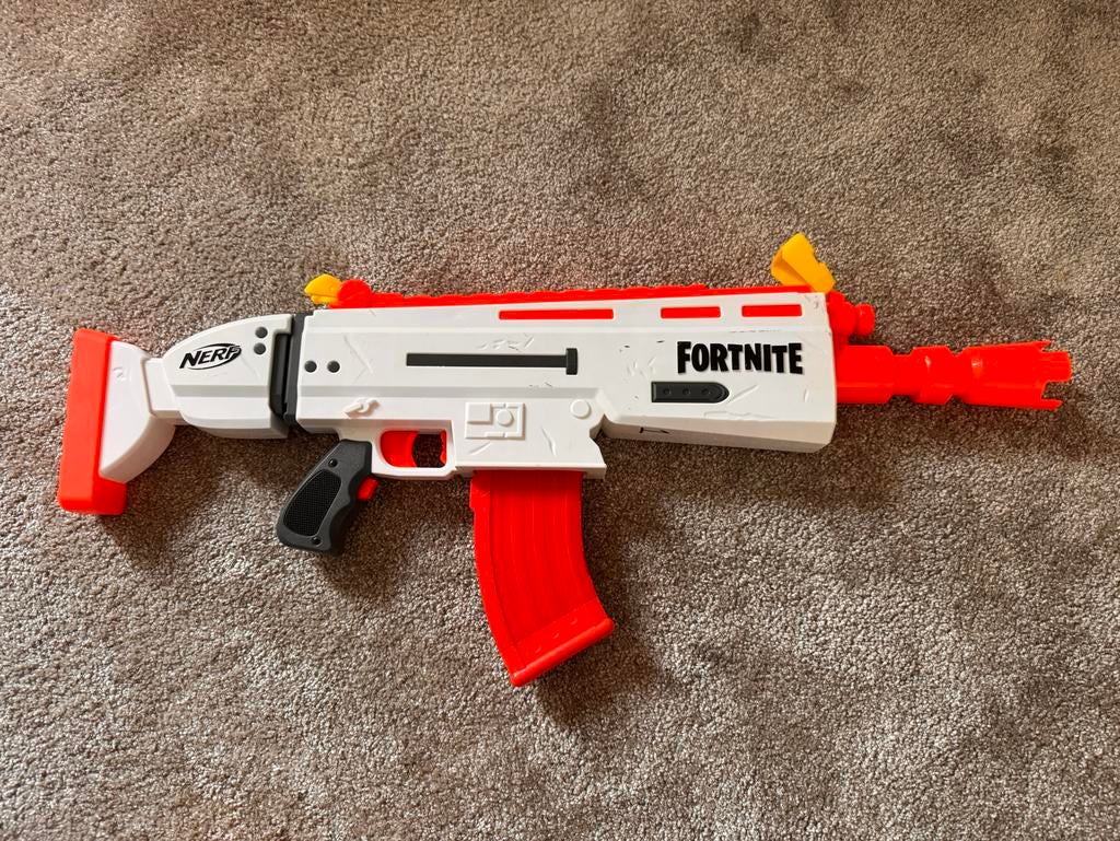 Nerf Fortnite AR-durrr gemotoriseerde blaster ha, Ophalen of Verzenden, Zo goed als nieuw, Jongen of Meisje