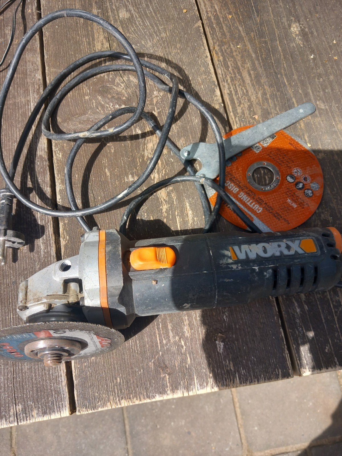 Worx WX711 Haakse Slijper 750W, Ophalen