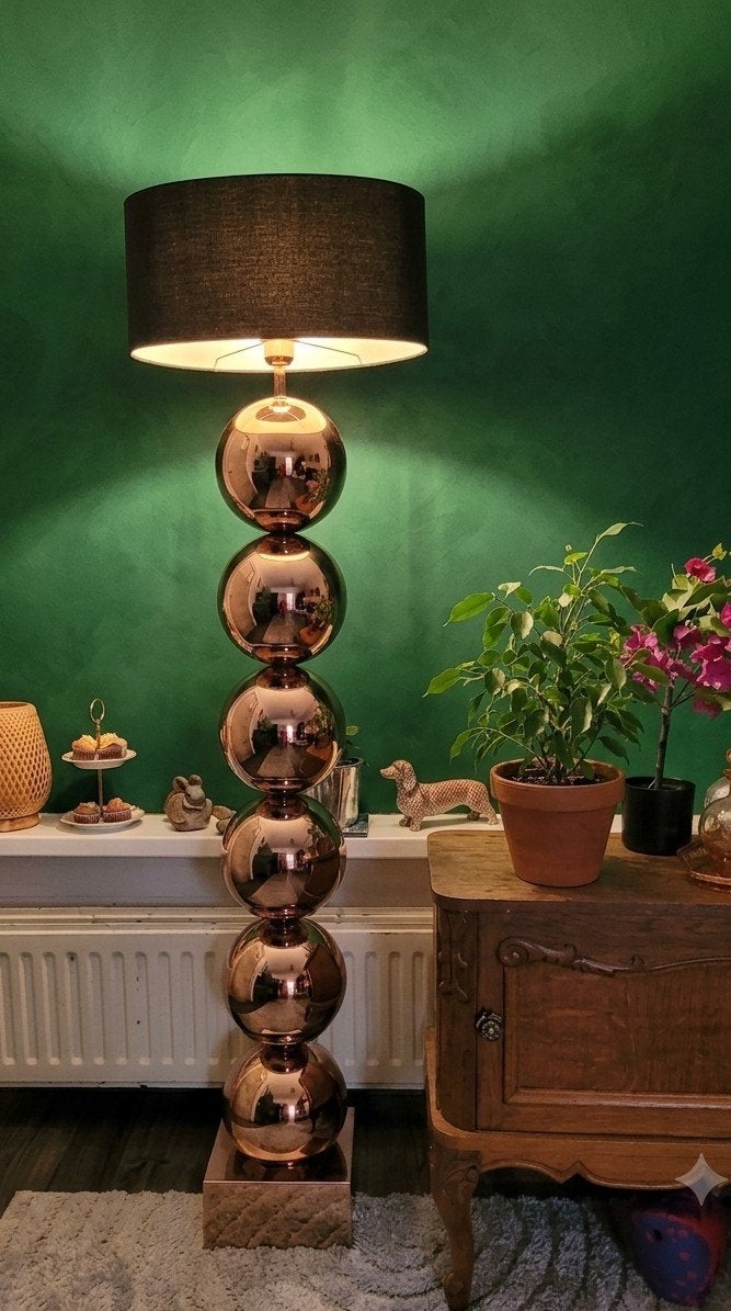 Prachtige Eric Kusters stijl vloerlamp met 6 bollen, Ophalen, Zo goed als nieuw, 150 tot 200 cm