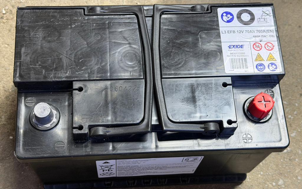 Sterke Accu 12V 70Ah 760A (EN) EFB Start Stop, Auto-onderdelen, Accu's en Toebehoren, Ophalen of Verzenden, Gebruikt, Overige automerken