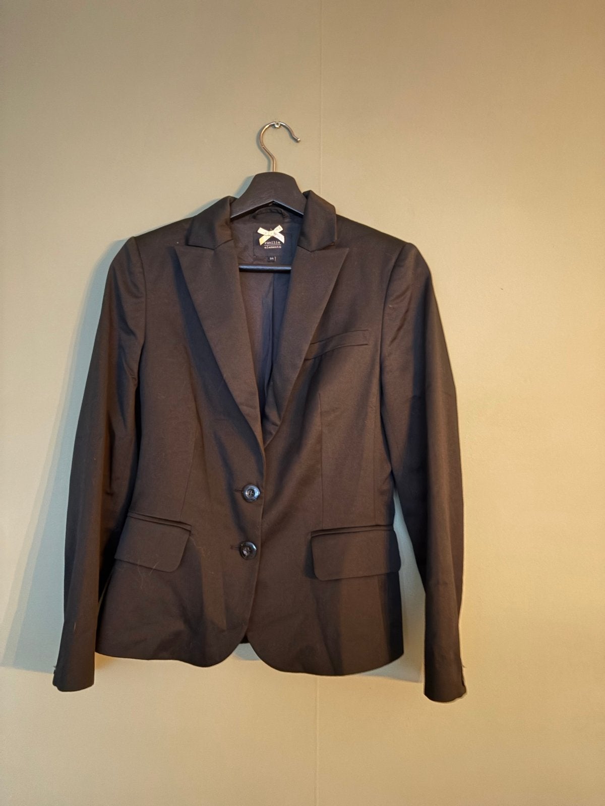 Vanilia Elements Zwart Jasje Maat 34 (XS), Kleding | Dames, Zwart, Ophalen of Verzenden, Zo goed als nieuw, Jasje