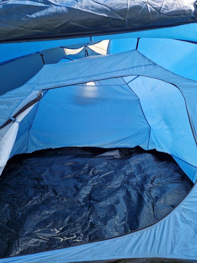 Ruime blauwe koepeltent voor 2-3 personen, Ophalen of Verzenden, Gebruikt, Tot en met 3