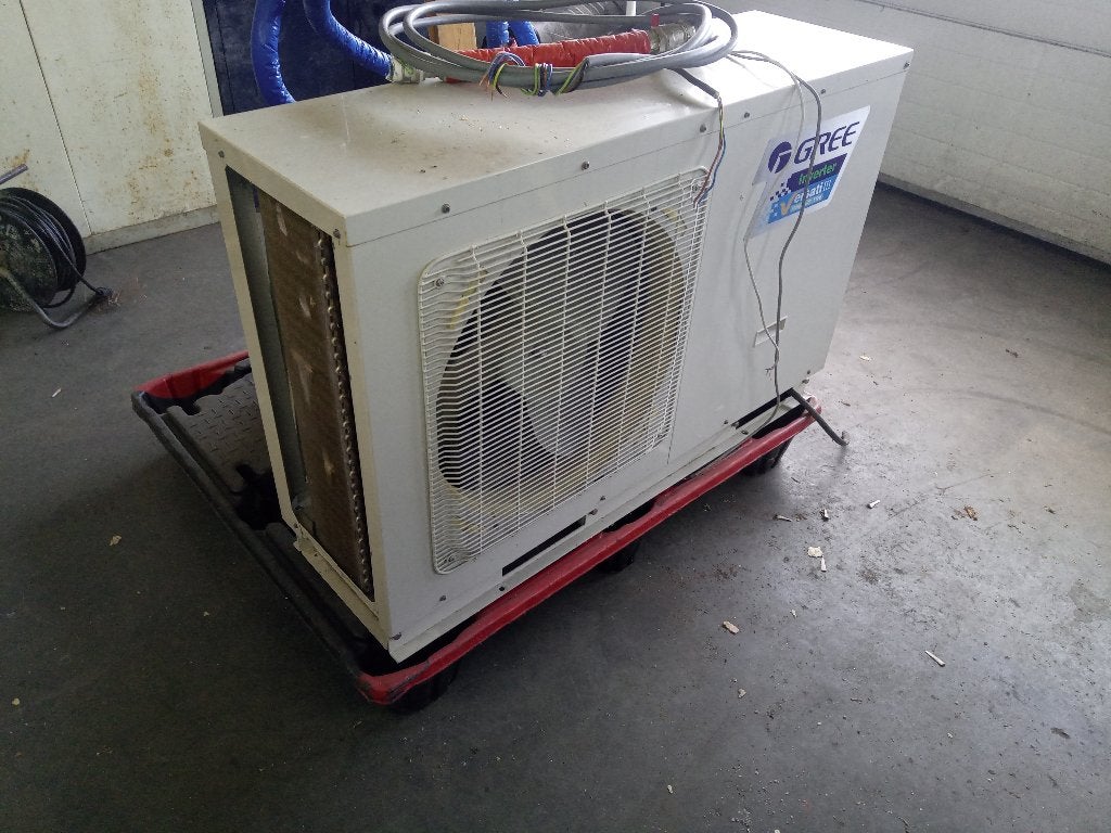 gree warmtepomp 4 kw warm en 3.8 kw koelen, Ophalen, Overige typen, Zo goed als nieuw, 60 tot 150 cm