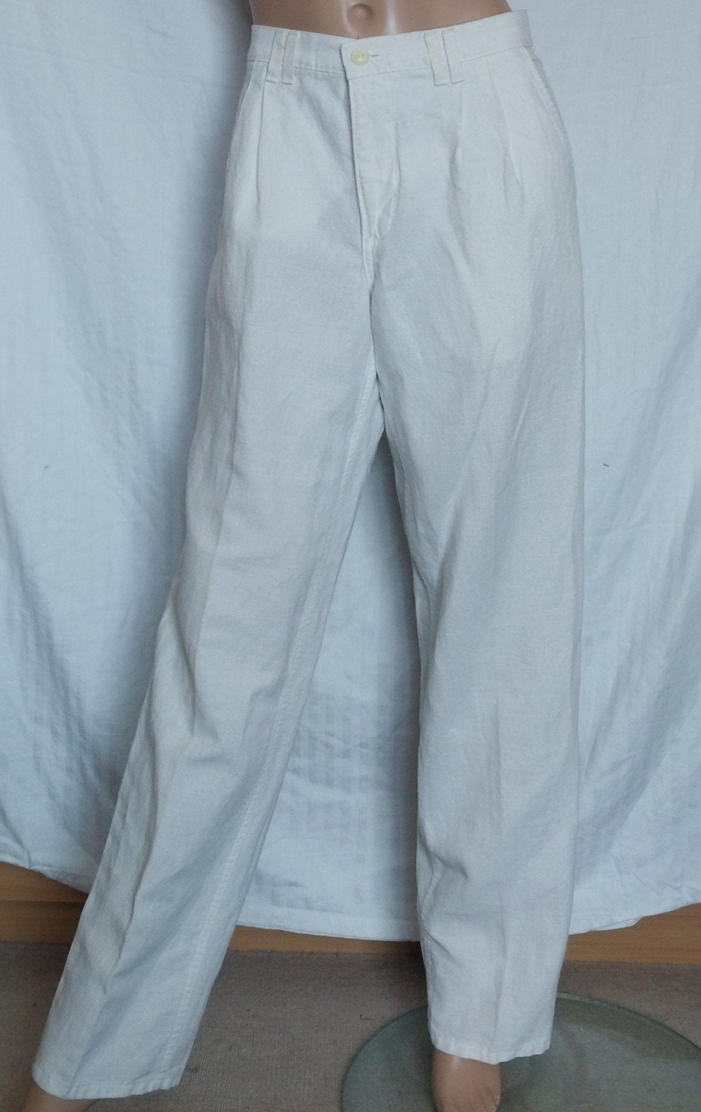 MUSTANG Broek,  Maat 40 , LINNEN , Katoen, Kleding | Dames, Maat 38/40 (M), Wit, Ophalen of Verzenden, Zo goed als nieuw