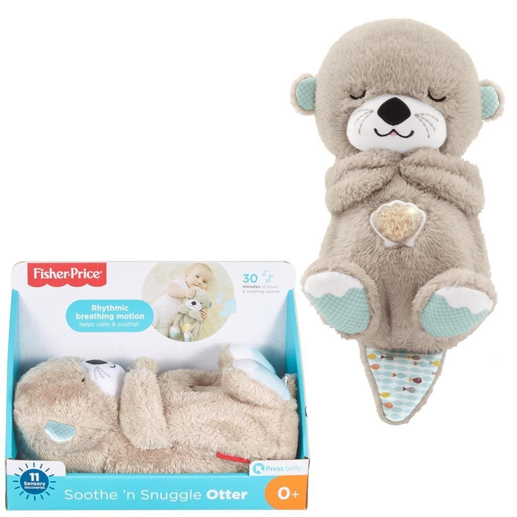 Fisher-Price Bedtijd Otter - 30 cm - 0 tot 6 maanden, Speelset, Nieuw, Ophalen of Verzenden, Fisher-Price