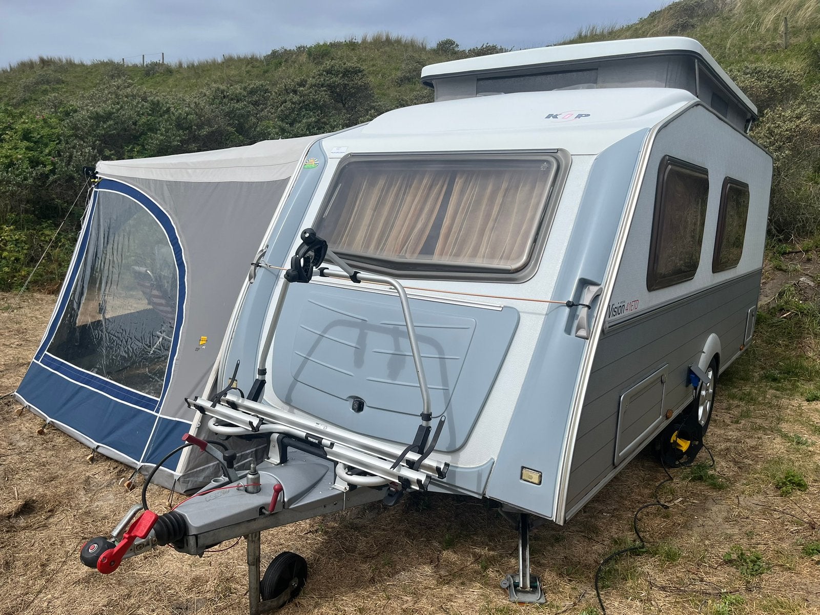 Kip Vision 41 ETD - Compacte en complete hefdak  caravan, Vast bed, Kip, Treinzit, Tot en met 3