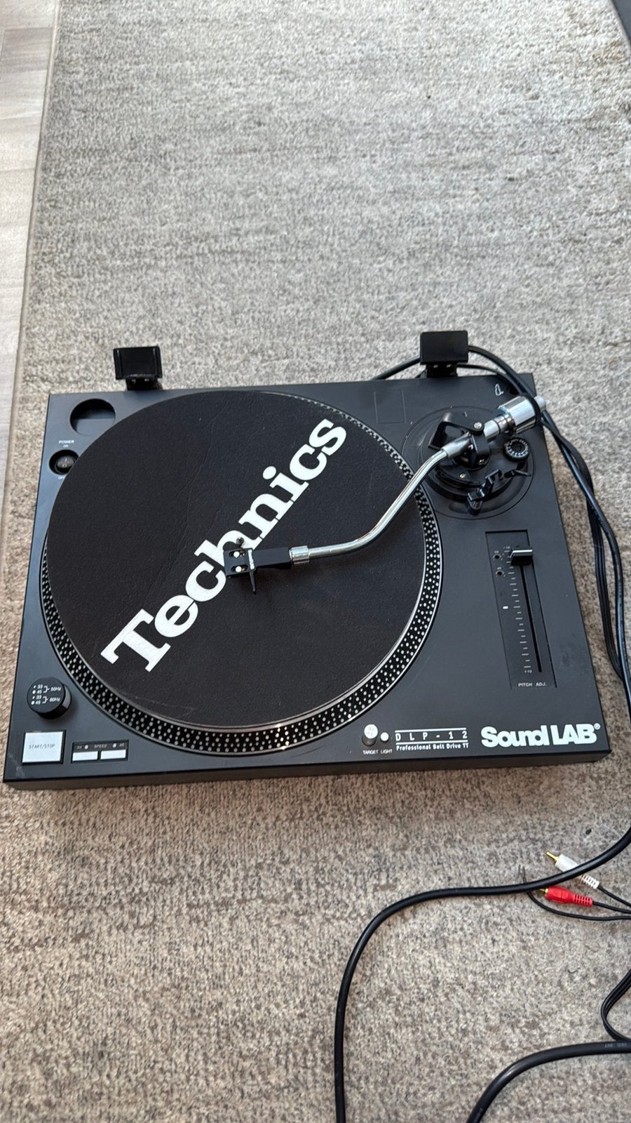 SoundLAB DLP-12 Platenspeler met Technics slipmat, Ophalen of Verzenden, Gebruikt, Technics