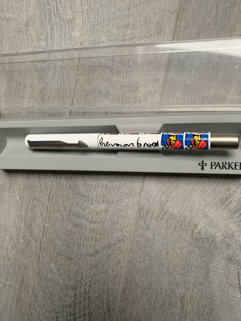 parker pen (rollerball) Herman Brood, Ophalen of Verzenden, Zo goed als nieuw, Met doosje, Parker