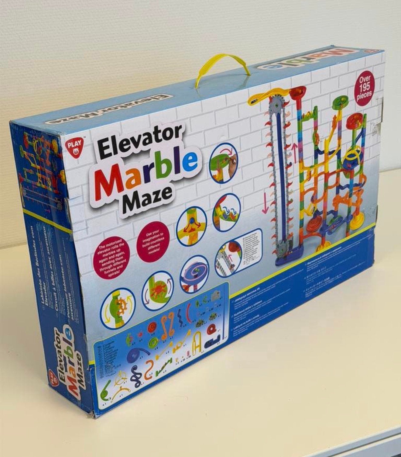 Gemotoriseerde Marble Race Knikkerbaan met Lift 195+ Delen, Ophalen of Verzenden, Zo goed als nieuw, H, H