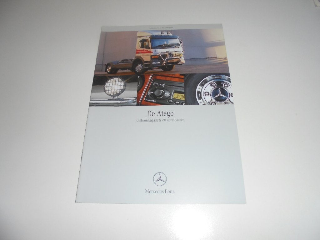 brochure Mercedes Atego accessoires  2001, Ophalen of Verzenden, Nieuw, Mercedes