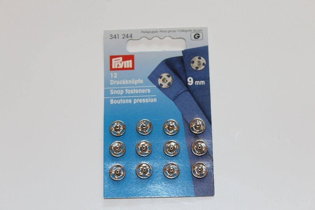 Prym 341244 aannaaibare drukknopen - zilver 9mm #2548, Ophalen of Verzenden, Nieuw, Knoop of Knopen