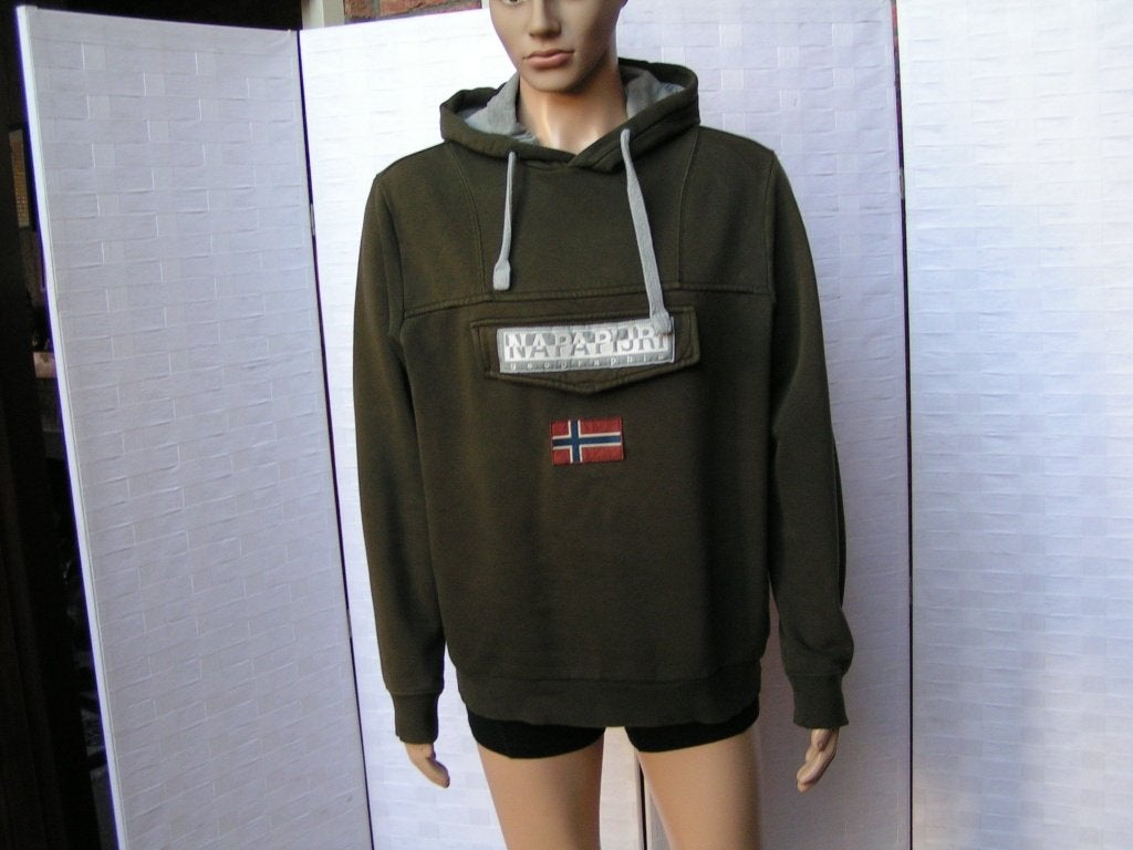NAPAPIJRI hooded,Mt L topstaat, Maat 52/54 (L), Tweedehands, Bruin, Tweedehands