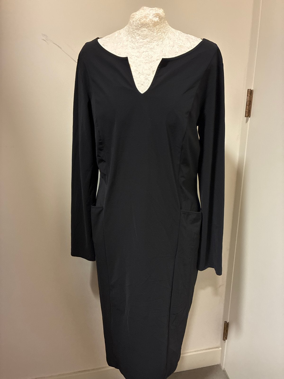 Studio Anneloes Simplicity jurk zwart met lange mouw (L), Ophalen of Verzenden, Zo goed als nieuw, Maat 42/44 (L), Zwart