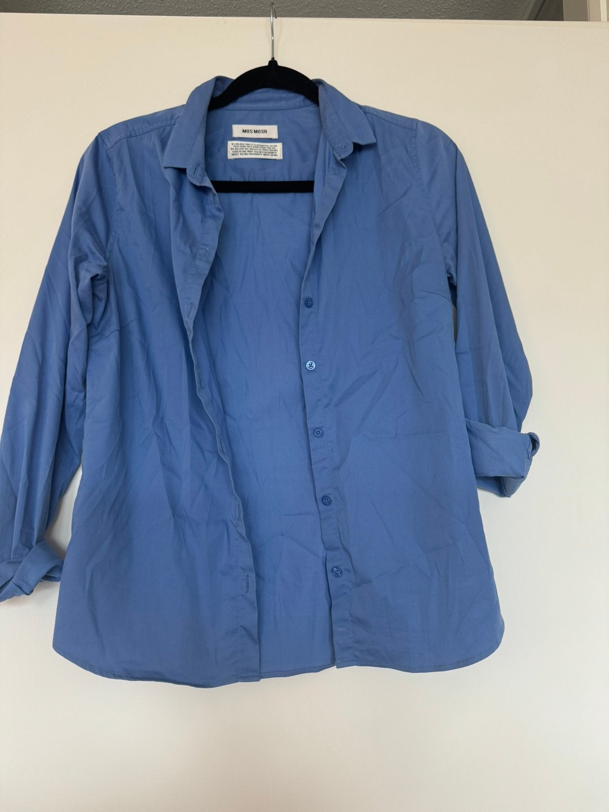 MOS MOSH Tilda dames blouse blauw – maat S, Ophalen of Verzenden, Gedragen, Maat 38/40 (M), Blauw