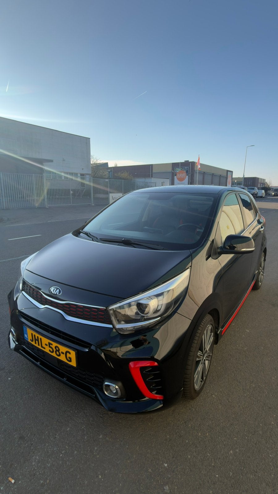 Kia Picanto 1.2 Cvvt 84pk Aut 5-zits 2018 Zwart, Auto's, 83 pk, 4 cilinders, Zwart, 19 km/l