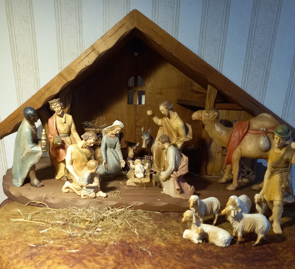 Zeer mooie kerststal, Ophalen, Zo goed als nieuw