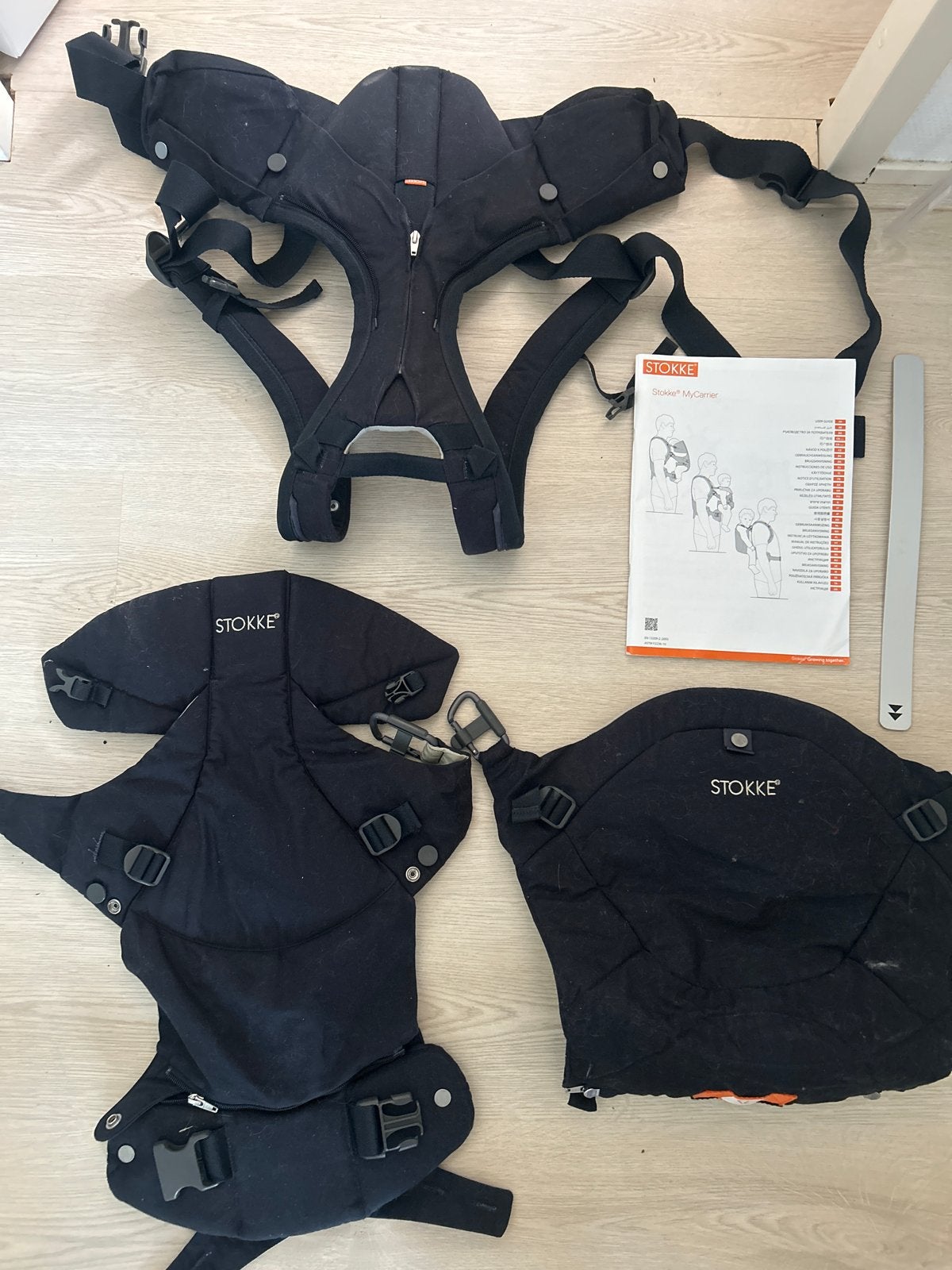 Stokke MyCarrier 3-in-1 Draagzak - Zwart, Kinderen en Baby's, Babydragers en Draagdoeken, Gebruikt, Buik, Rug of Zij, Draagzak