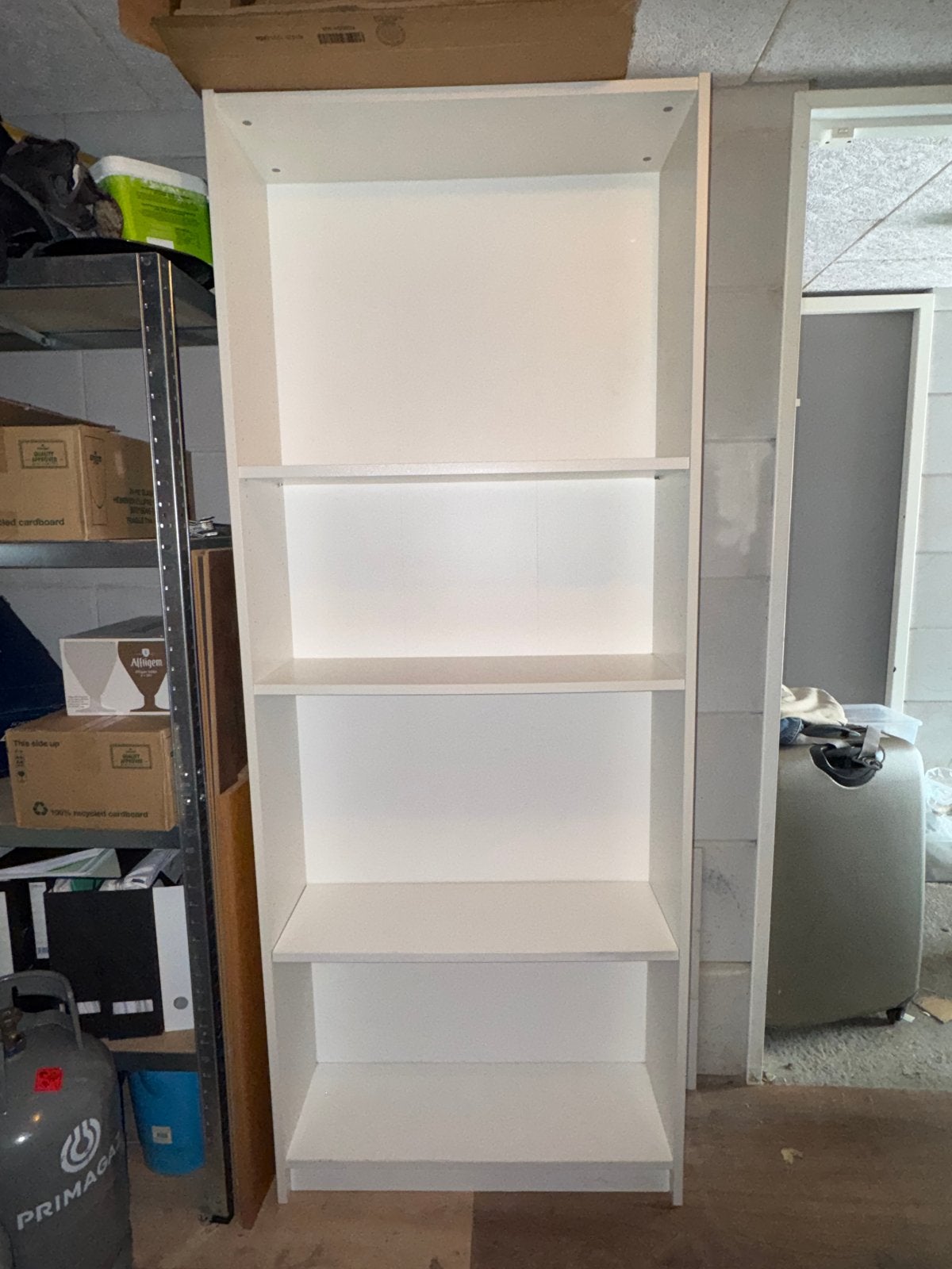 Ikea Billy boekenkast wit met verstelbare planken, Ophalen, Met plank(en), Gebruikt, 200 cm of meer