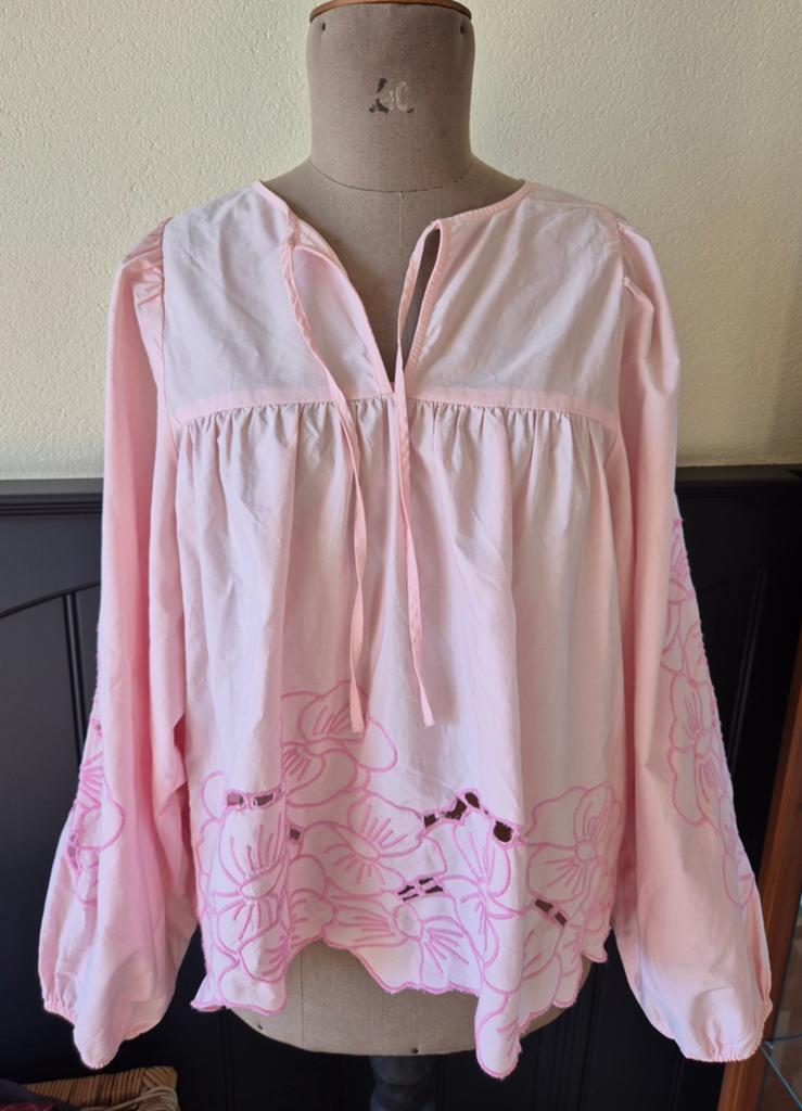 Bohemian blouse Sissel Edelbo np €215 NIEUWSTAAT!, Sissel Edelbo, Ophalen of Verzenden, Zo goed als nieuw, Roze