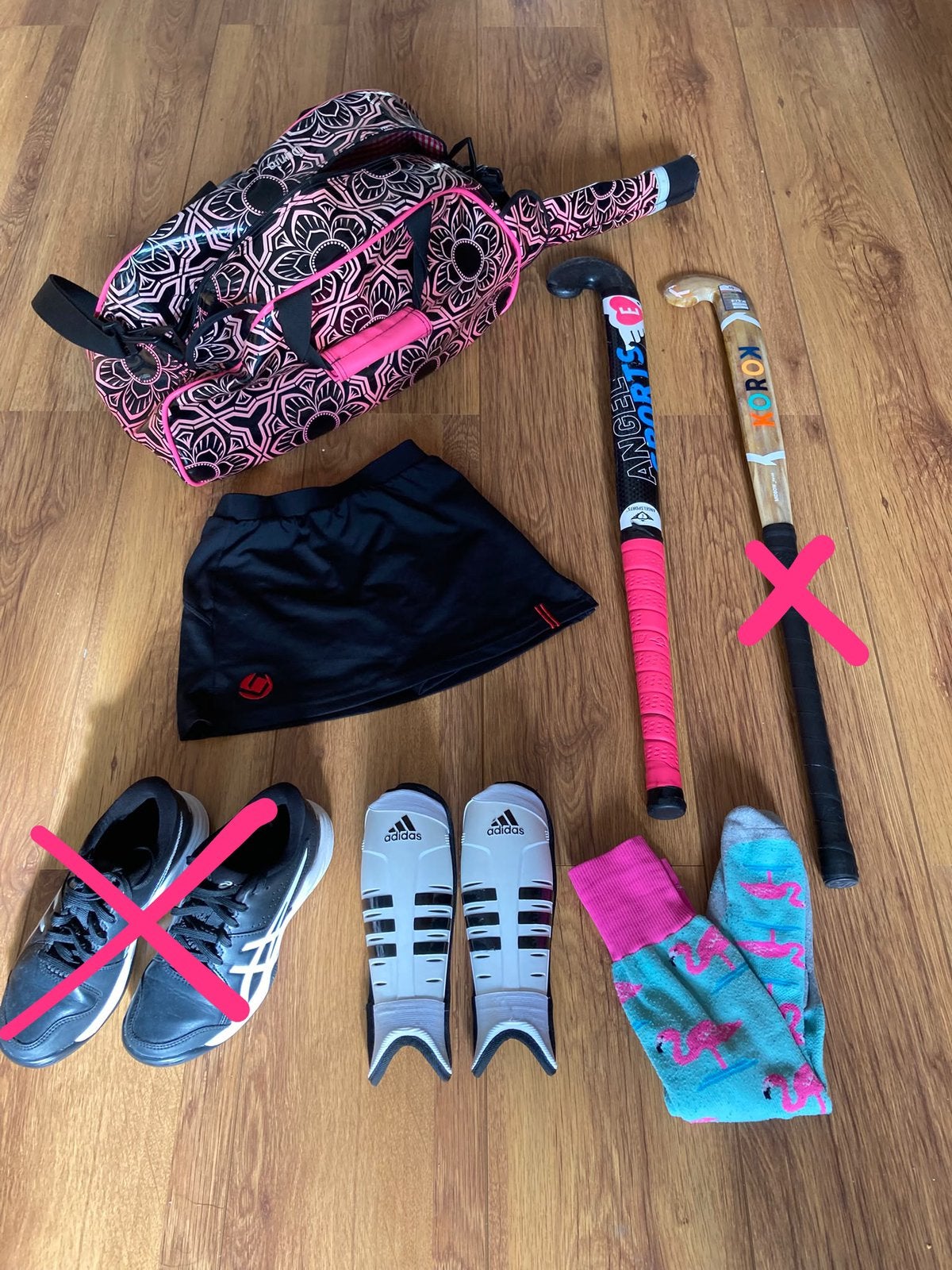 Complete Hockeyset kind, Sport en Fitness, Hockey, Ophalen, Gebruikt, Tas
