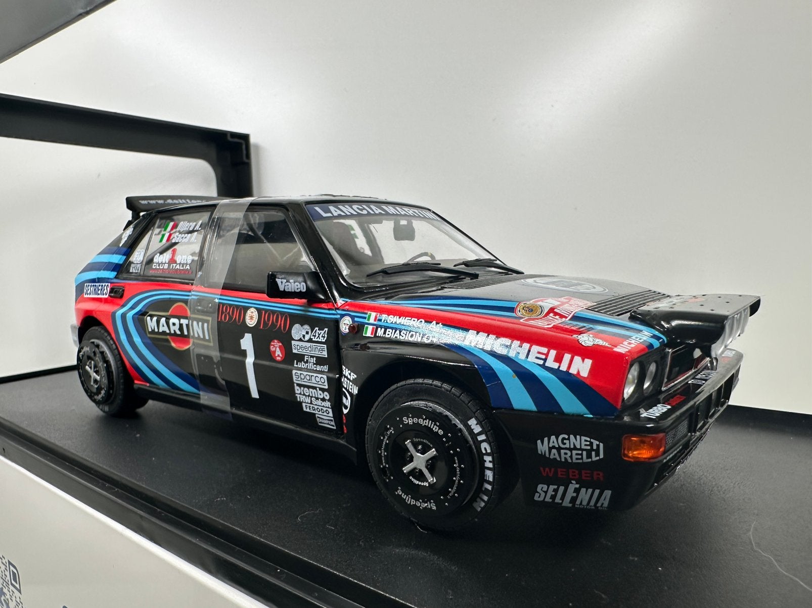 SOLIDO 1:18 LANCIA DELTA HF INTEGRALE TRIBUTE TO M.BIASION, Ophalen of Verzenden, Nieuw, Auto, Solido