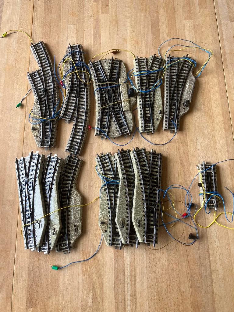 Märklin H0 - diverse soorten rails, Ophalen, Wisselstroom, Gebruikt, Rails