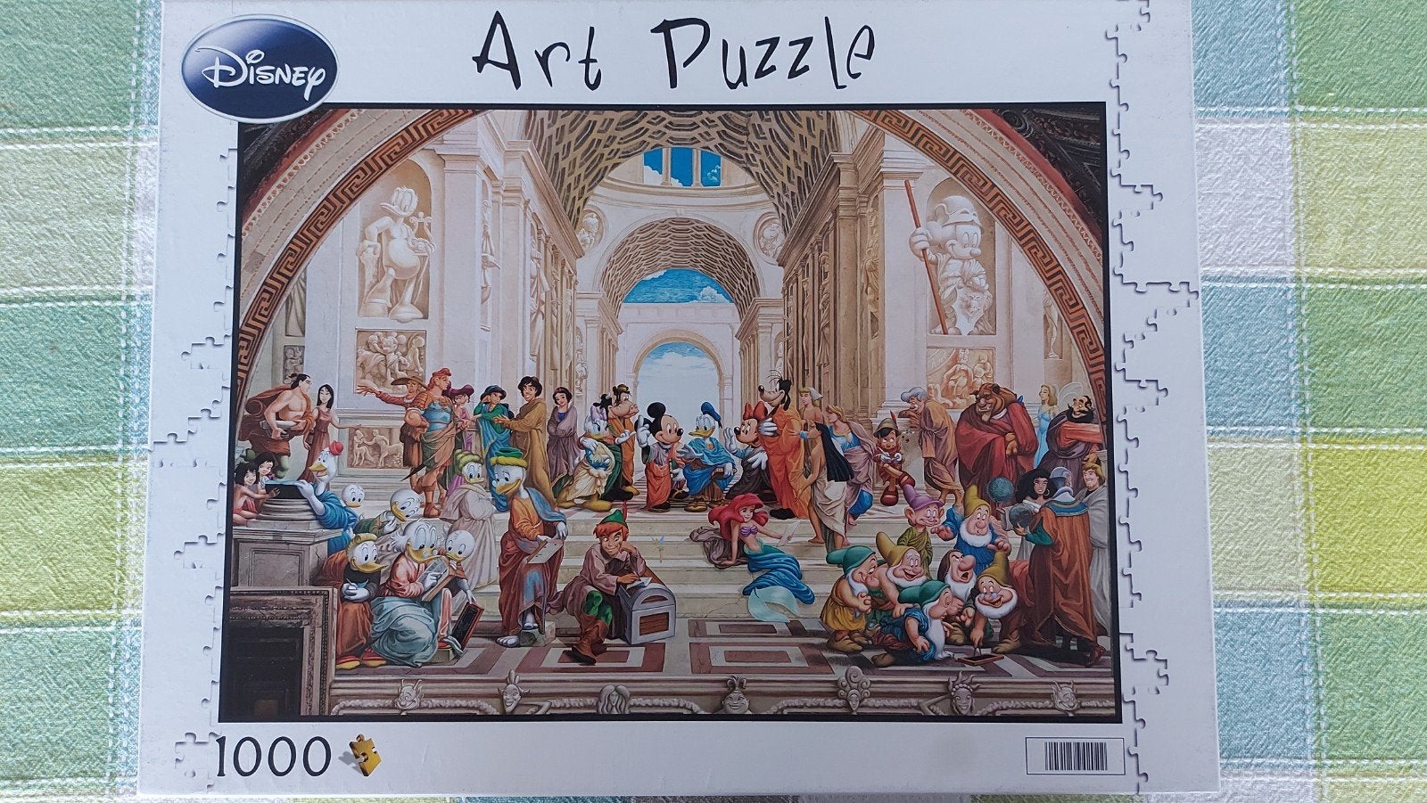 Disney Art Puzzel 1000 stukjes Clementoni, Ophalen of Verzenden, 500 t/m 1500 stukjes, Zo goed als nieuw, Legpuzzel