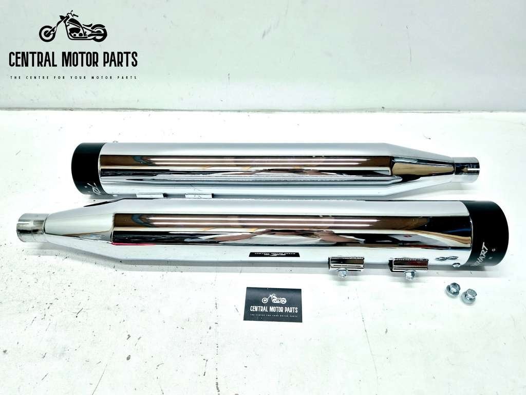 Chroom-Zwarte Rinehart Dempers Touring 1995-2017, Motoren, Niet ingevuld, Niet ingevuld, Nieuw, Ophalen of Verzenden