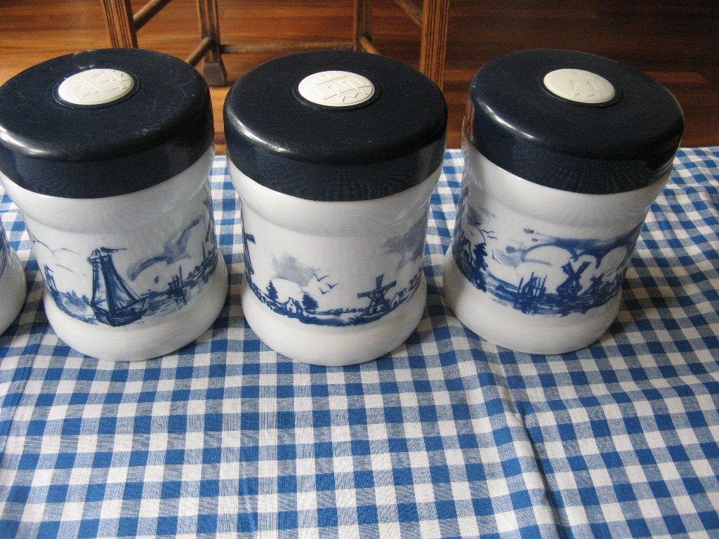 vintage Voorraadpotten Willem 11 izgs, Glas, Ophalen of Verzenden, Zo goed als nieuw, Voorraadpot