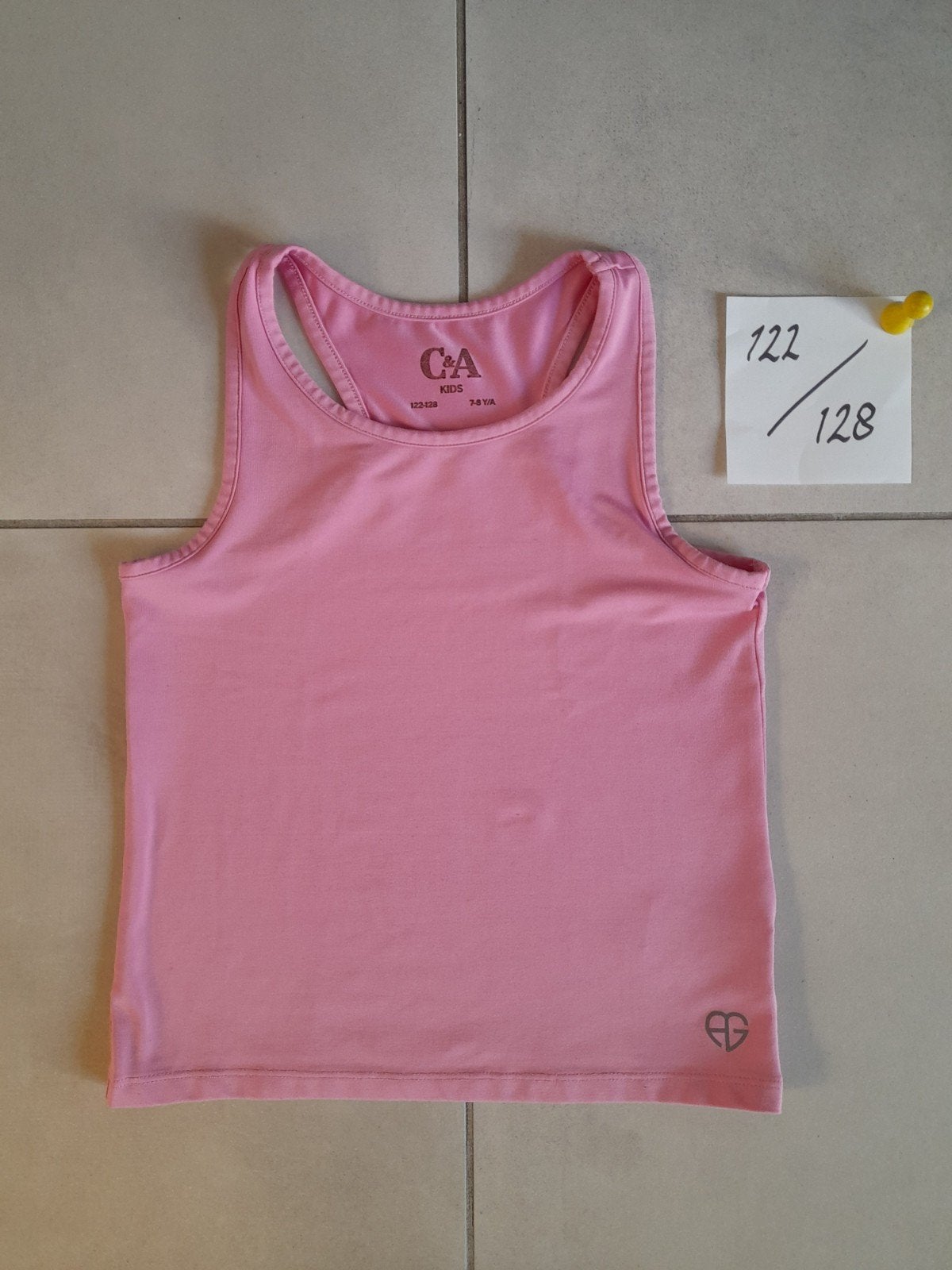 roze hemdje. Maat 122 / 128, Ophalen of Verzenden, Zo goed als nieuw, Maat 34 (XS) of kleiner, Roze