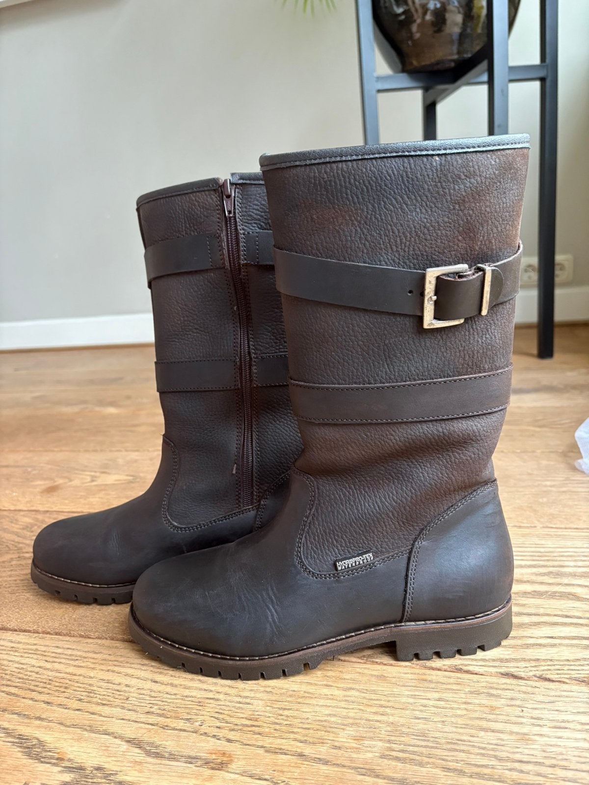 Palmira Human Nature leren laarzen 39, Kleding | Dames, Schoenen, Hoge laarzen, Bruin, Ophalen of Verzenden, Gedragen