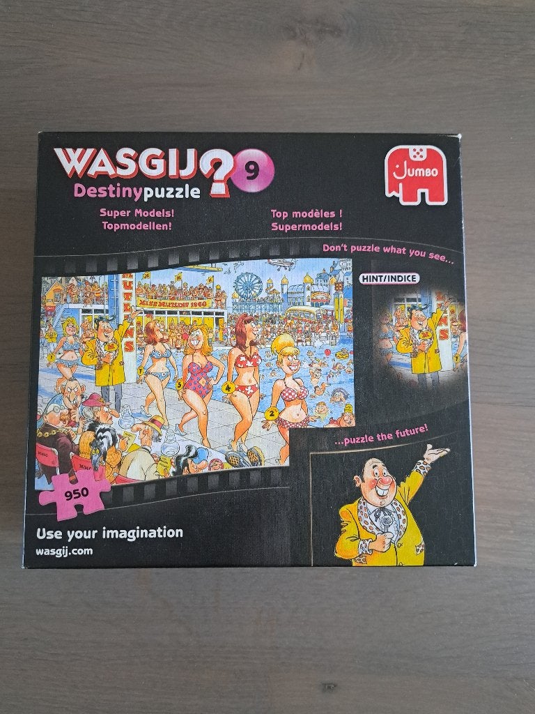 Wasgij Destiny 9 - Topmodellen!, Ophalen of Verzenden, 500 t/m 1500 stukjes, Zo goed als nieuw, Legpuzzel